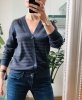 Sweter Paski Bawełna Blue